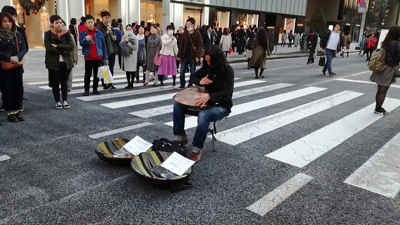 Handpan Street Performance in Ginza