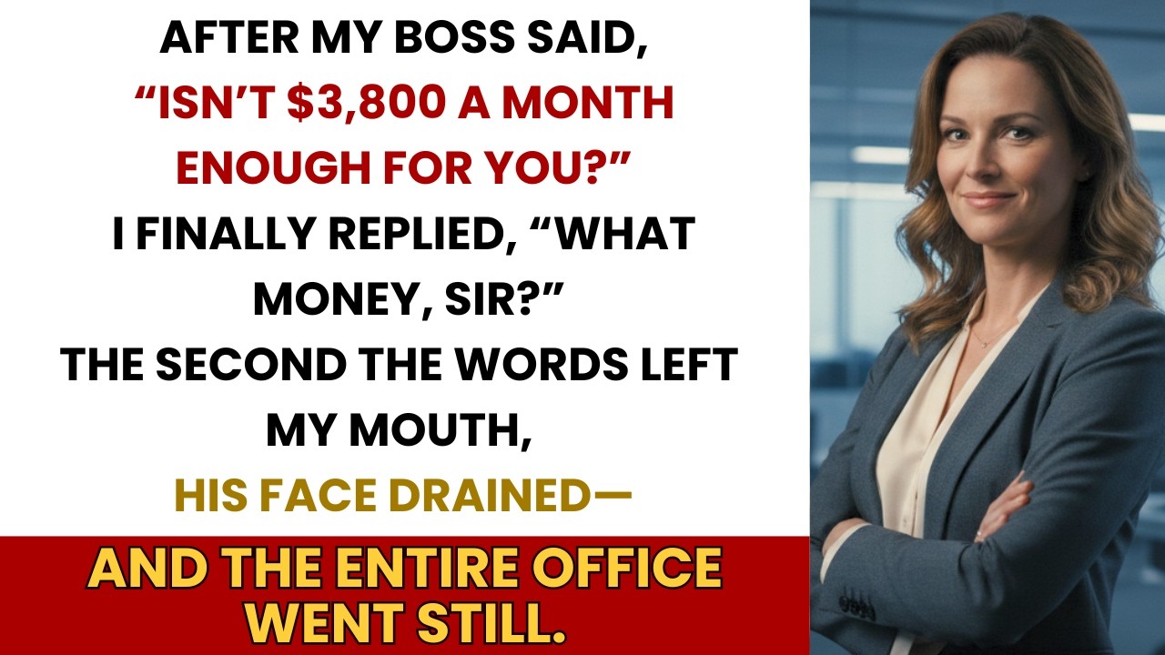 He Mocked Me: “Isn’t $3,800/Month Enough?” — I Said “What Money, Sir?” and Exposed Him