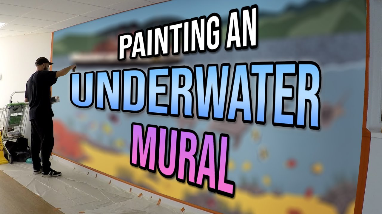 Painting an UNDERWATER MURAL!