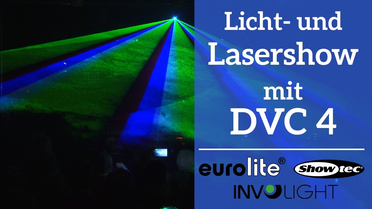 Licht- und Lasershow mit Daslight 4 DVC 4  | Gig Showcase