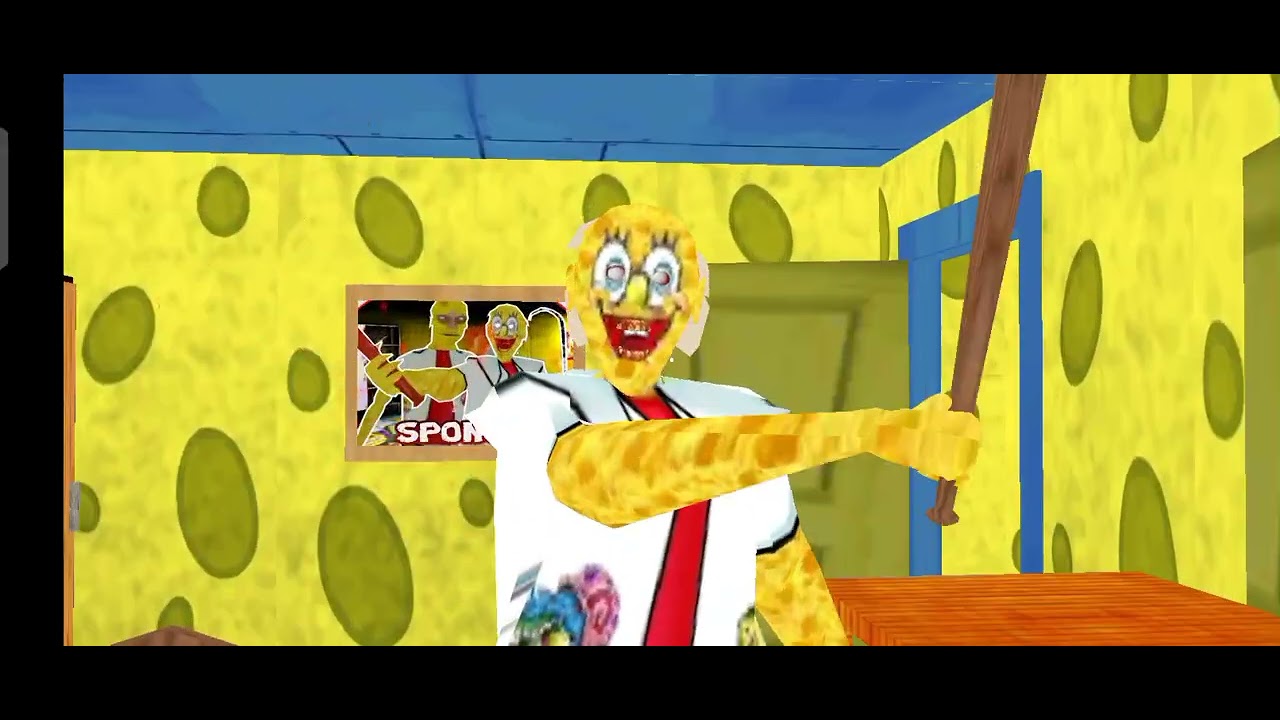 SpongeBob Granny Funny Trolling and Tricks Working Game Play #spongebob #granny #video 