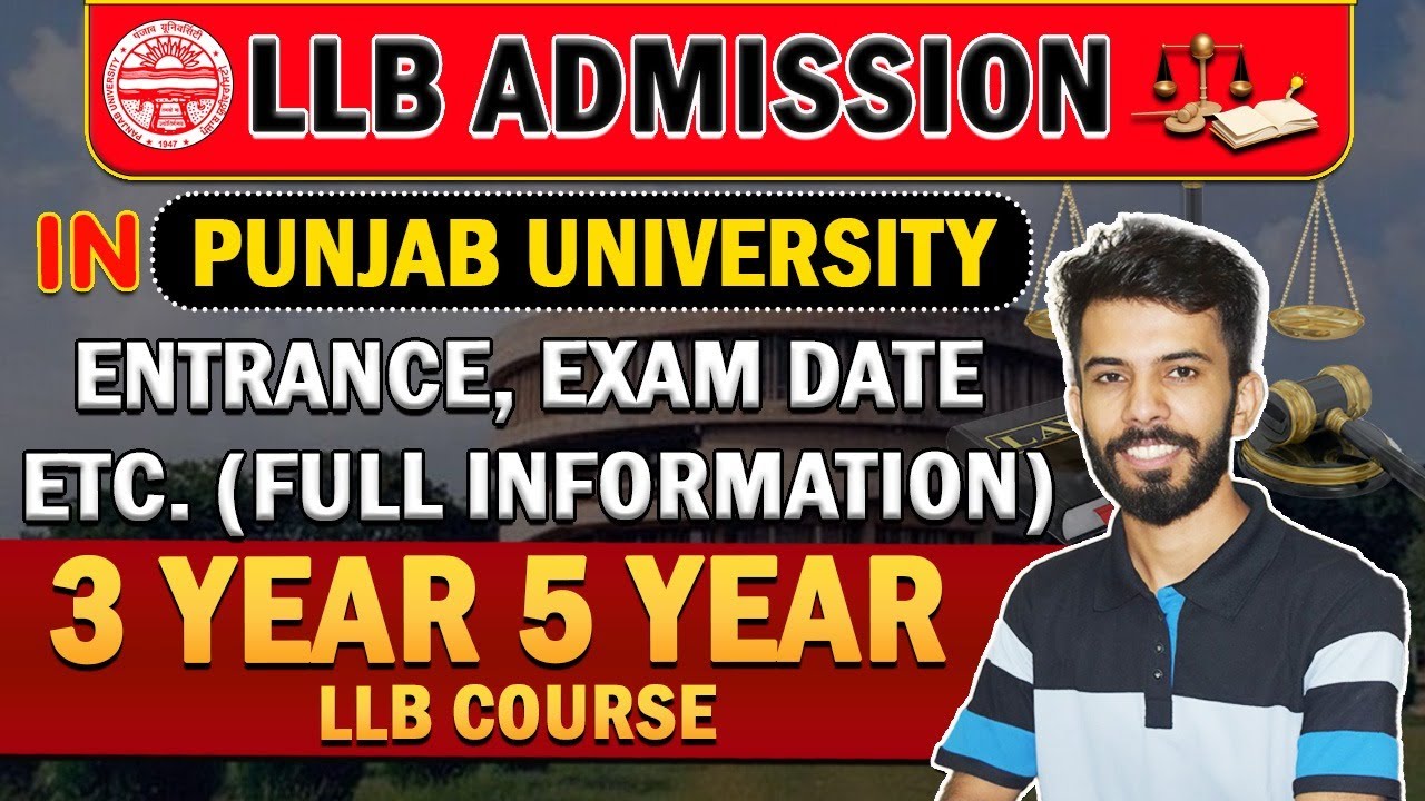 LLB Admission 2025 Panjab university Chandigarh