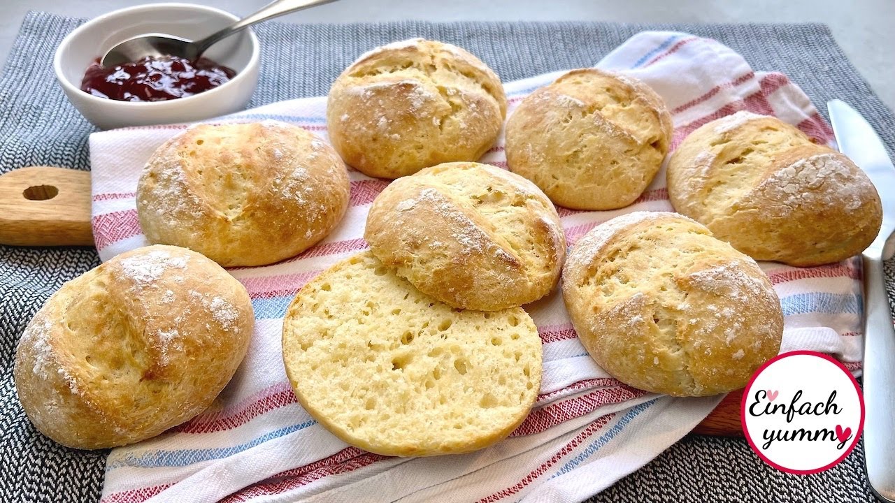 Schnelle Quarkbrötchen ohne Hefe 😋 Thermomix® TM6