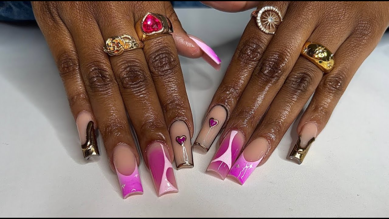 MY UPDATED PREP ROUTINE FOR ACRYLIC NAILS| START TO FINISH| AIRBRUSH DESIGN