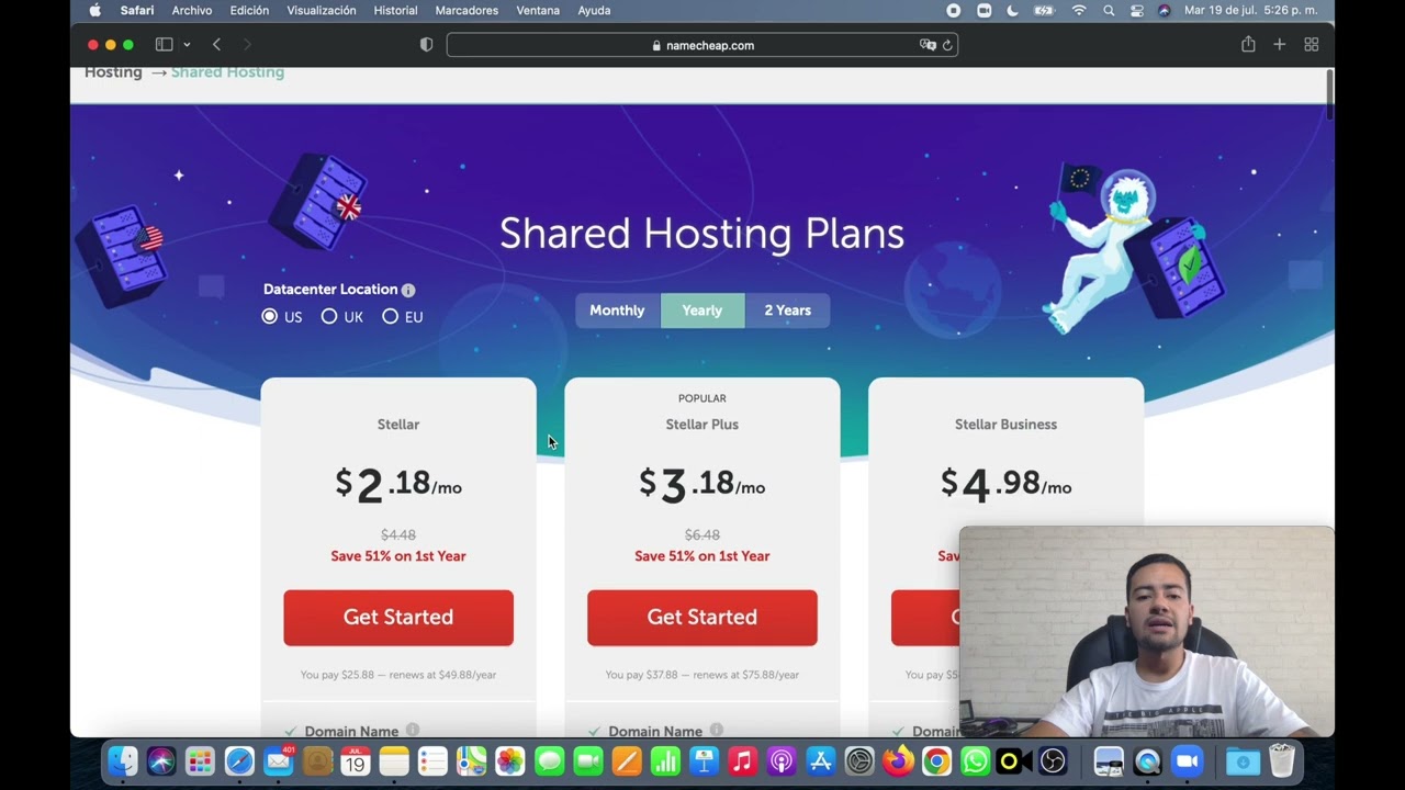 Cómo comprar un Dominio y Hosting en Namecheap e instalar Wordpress desde Cpanel