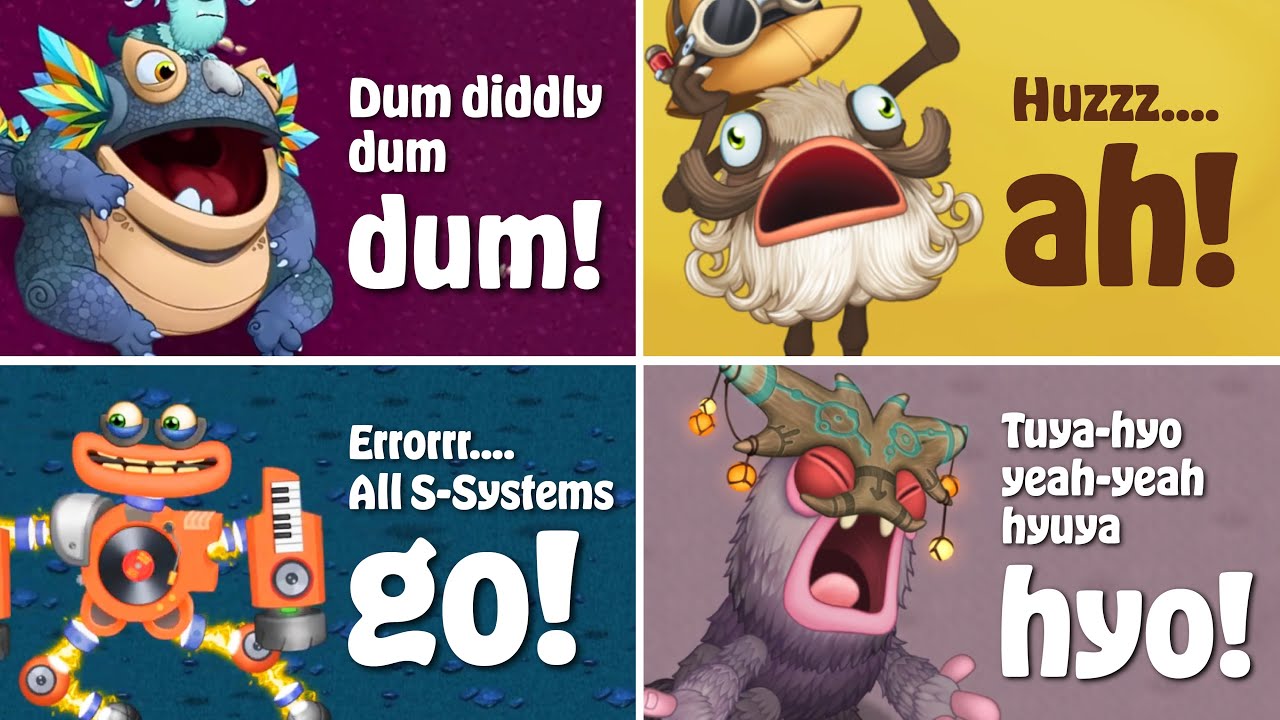 All Lyrics in My Singing Monsters | Rare Wubbox, All Werdos and More
