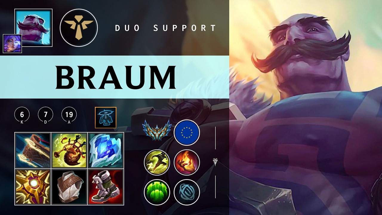 Braum Support vs Pyke - EUW Challenger Patch 26.04