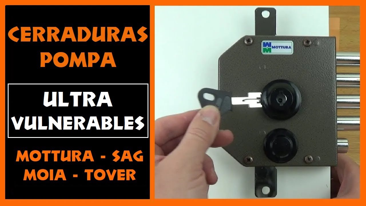 ⚠️CERRADURAS DE POMPA = ULTRA VULNERABLES ⛔️ [CERRADURA MOTTURA - MOIA - TOVER - CR] [TU CERRAJERO]