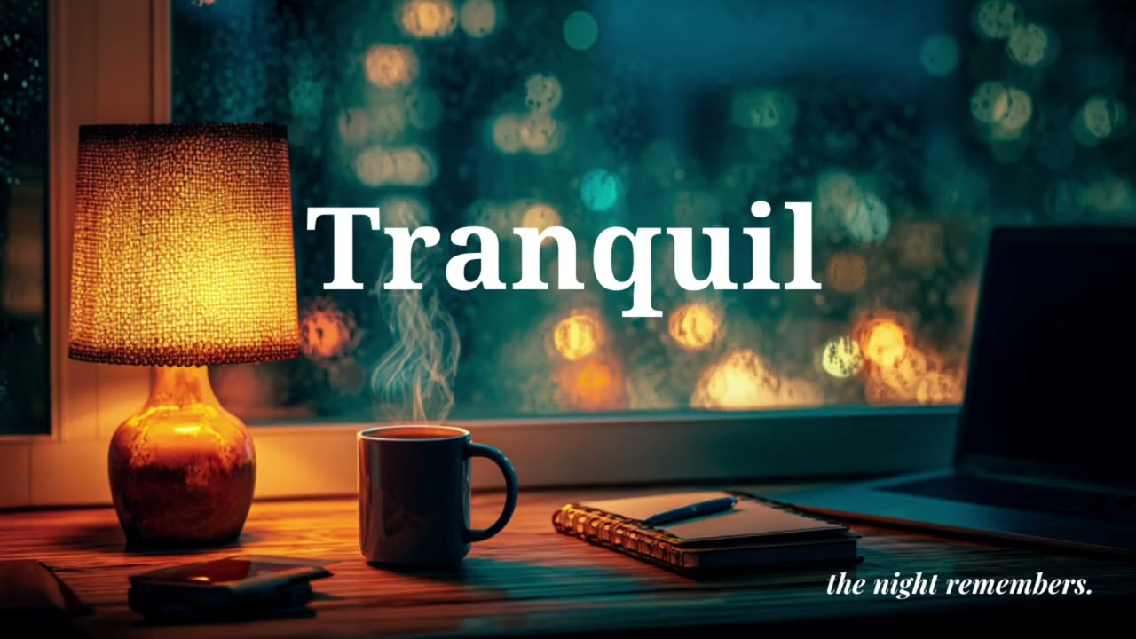 Tranquil Night Reflection | Deep Sleep, Cozy Workspace Ambience for Calm, Inspiration, Healing Music