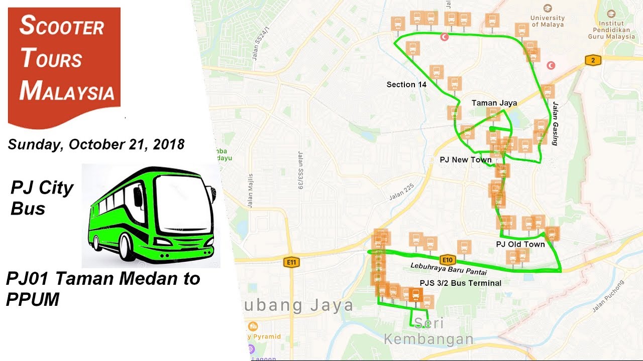 PJ City Bus: PJ01 - Taman Medan to PPUM