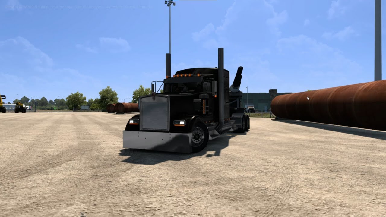 Kenworth W900 Hauling High-Voltage Circuit Breakers | American Truck Simulator