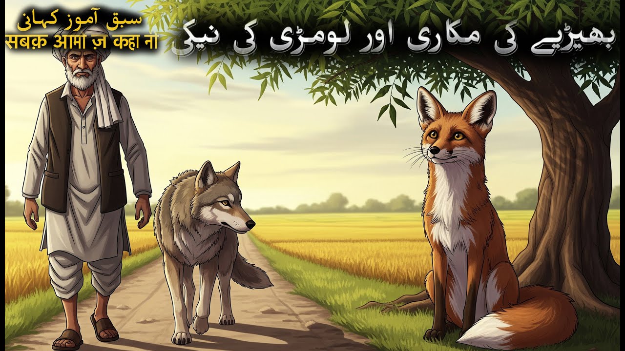bhyriya ki makari or lombri ki naki | sabaq amoz kahani | purane qisse