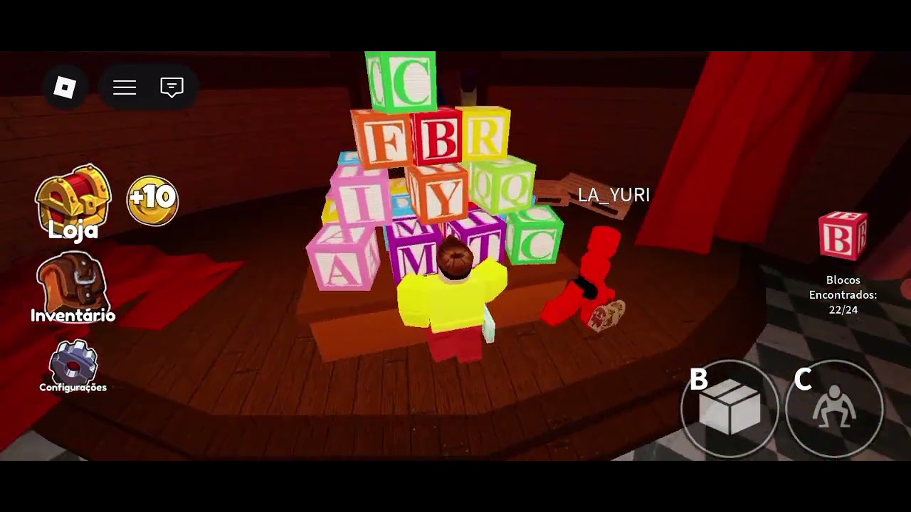 Jogando  azul babõo 