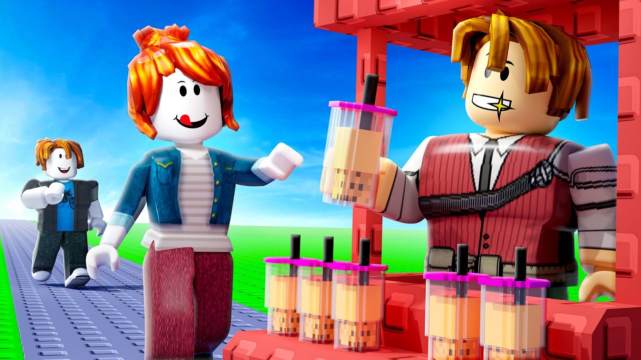 Я СТАЛ БОГАТЫМ за 24 часа, ПРОДАВАЯ БАБЛ-ТИ в Roblox (My Boba Stand)