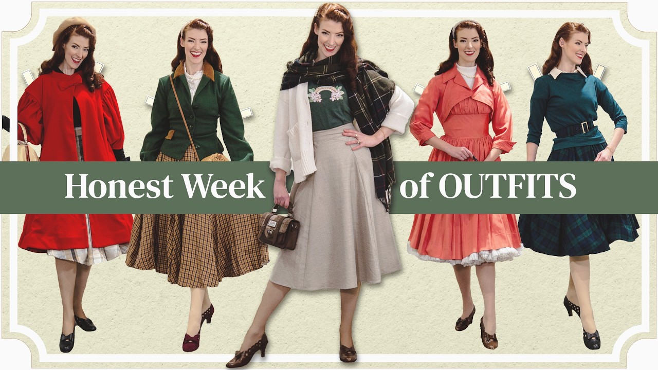 An honest week of cold weather (vintage) outfits