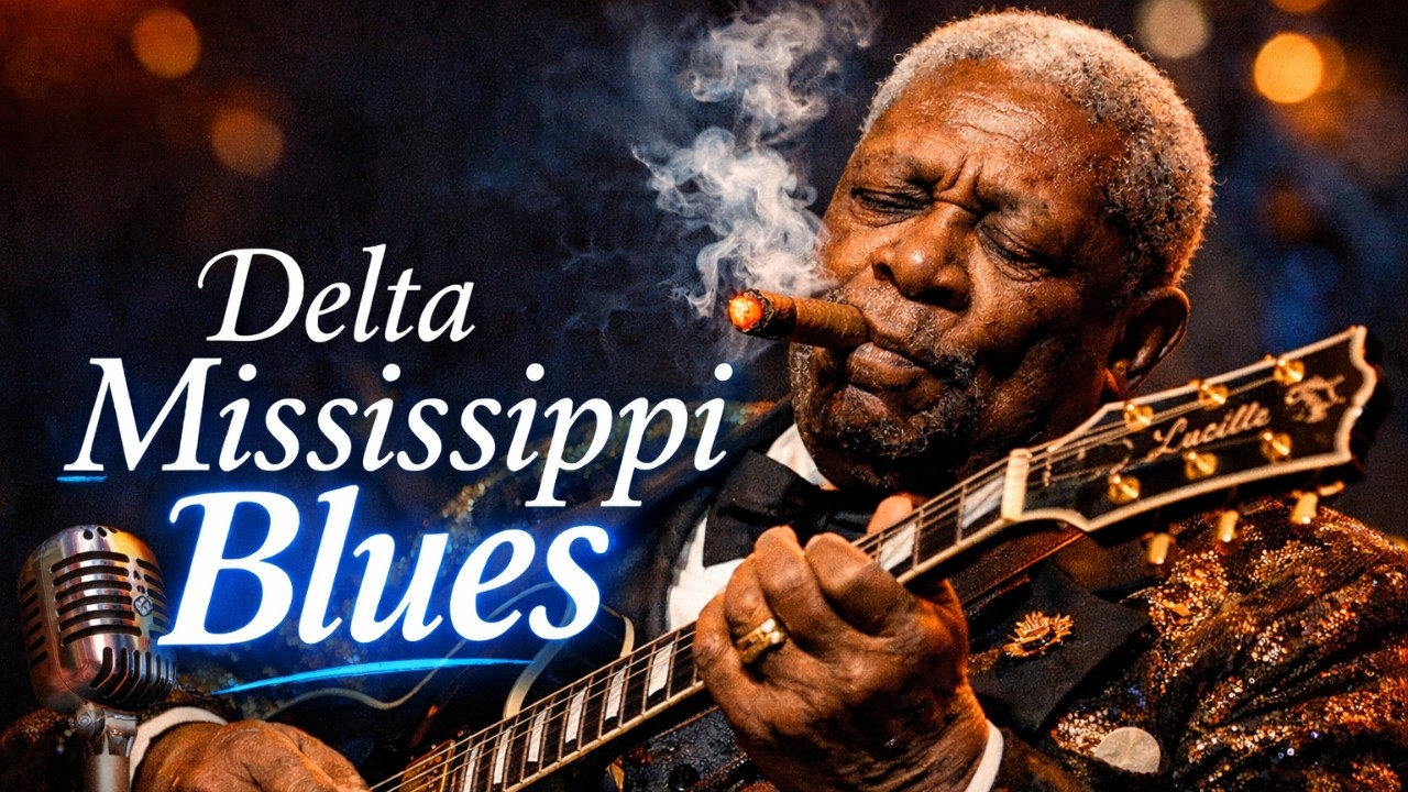 Lonely Delta Blues Under a Southern Moon