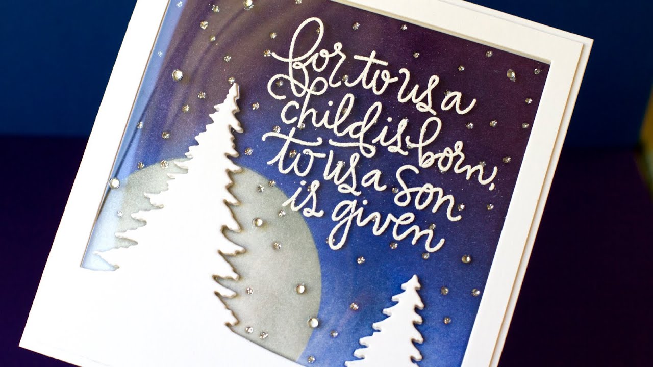 Window Tri-Fold Christmas Card