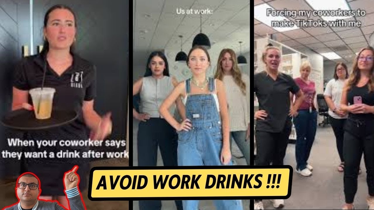 AVOID Work Drinks! It's A Trap, Don't Get Cancelled By Co-Workers! - Career Coach Advice For Men