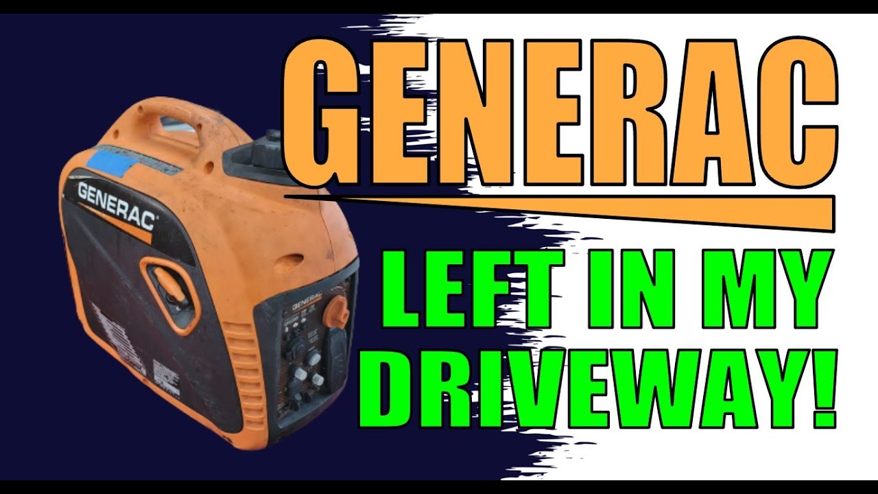 Generac GP2200i оставили у меня на подъездной дорожке! Столько работы!!!