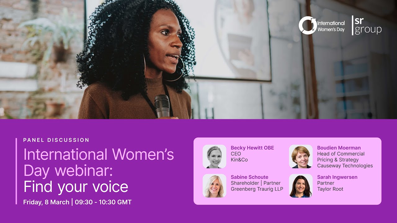 International Women’s Day webinar: “Find your voice” | 2024