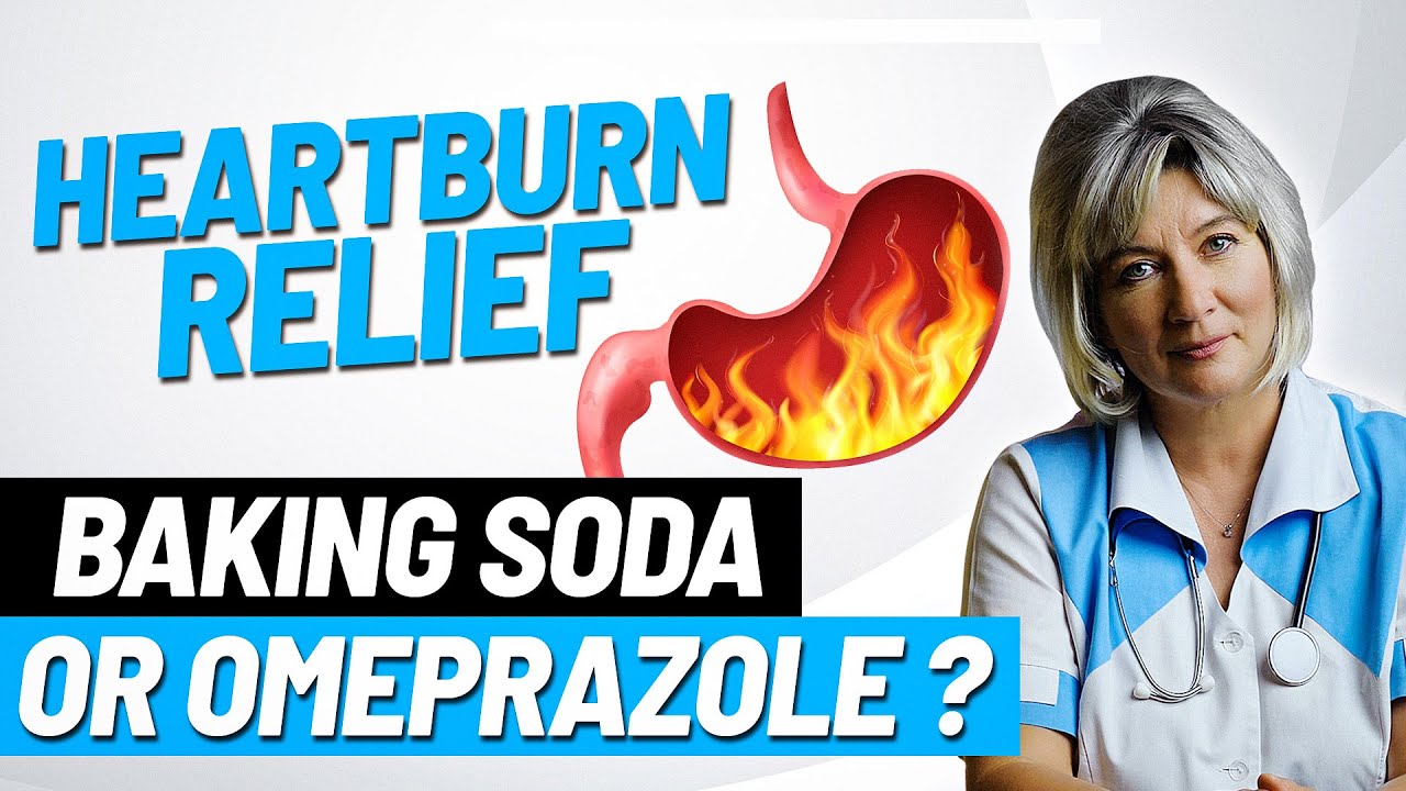 Can I relieve heartburn with baking soda instead of omeprazole (Prilosec / Losec)?