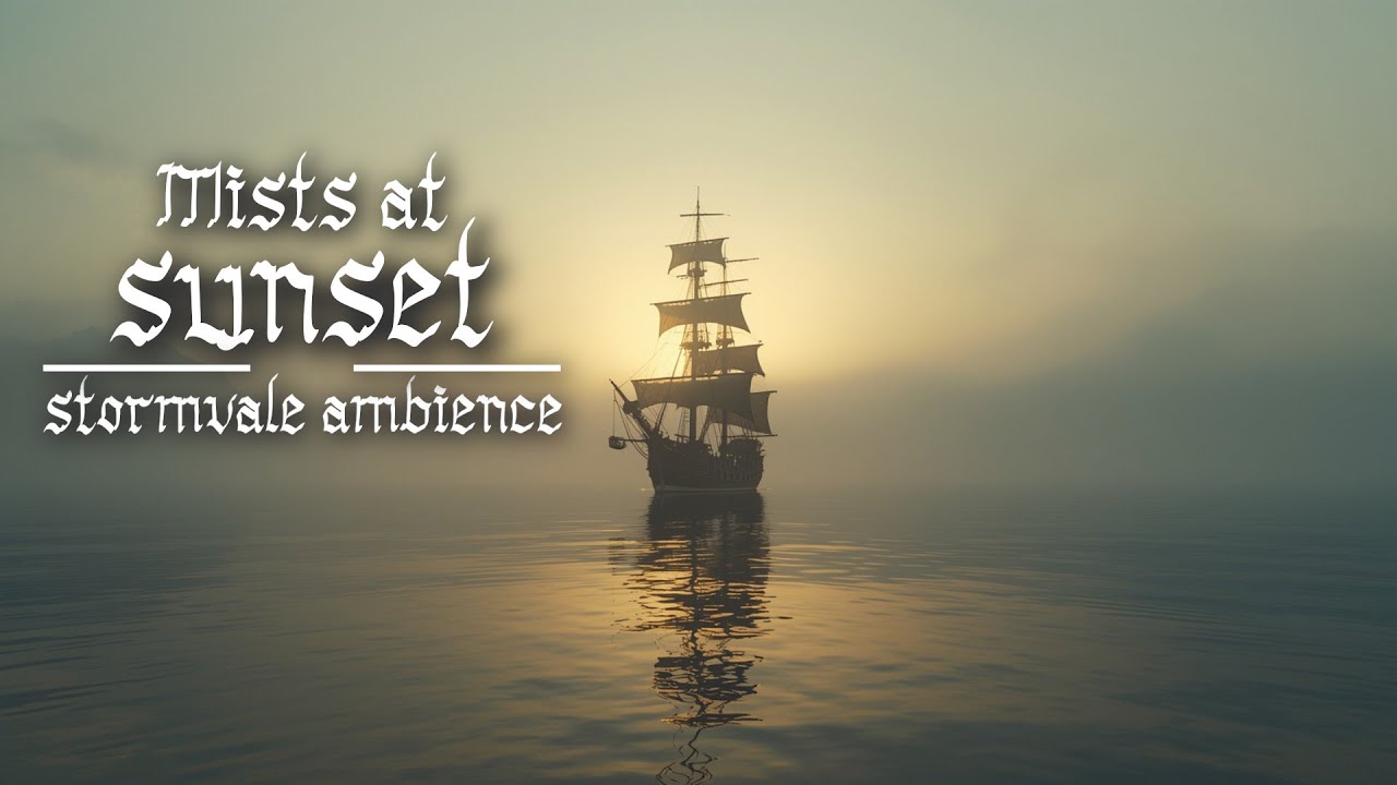 Pirate Ambience for Focus & Relax | Mists at Sunset