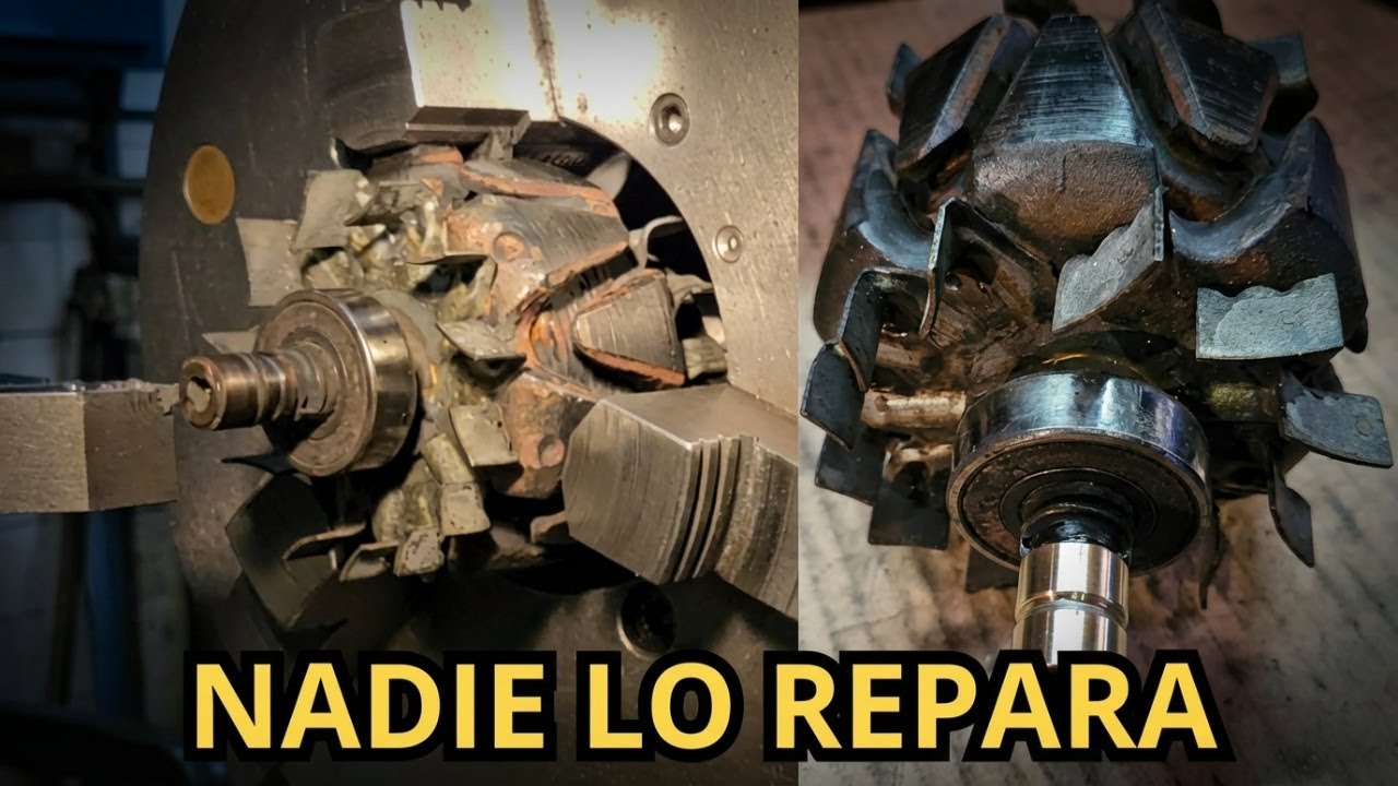 Nadie repara esta parte del alternador | Fabricando anillos desde cero