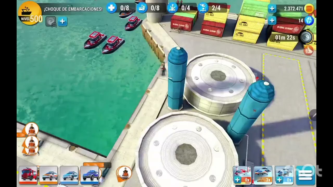 juego - EMHQ, rescate en el mar, rescate por helicoptero, atención y traslado de heridos. 