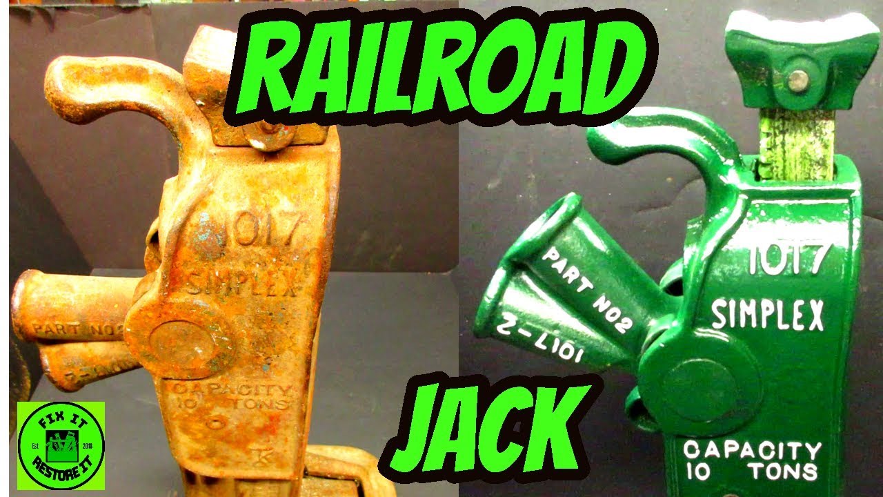 Restoration of rusty railroad/house jack Simplex 1017