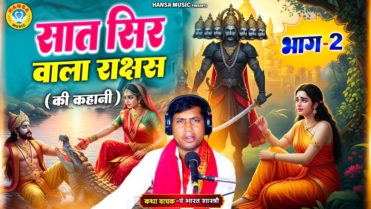सात सिर वाला राक्षस : भाग 2 : एक मछुआरा और उसकी पत्नि की ज्ञानवर्धक कहानी | Pandit Bharat Shastri |