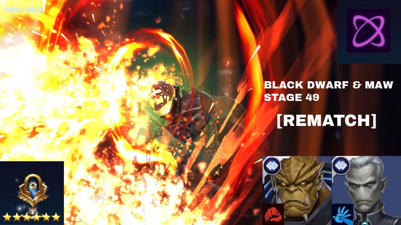 BLACK DWARF & MAW WBL+ Stage 49 REMATCH | Ghost Rider (Mighty Judgment) - Marvel Future Fight
