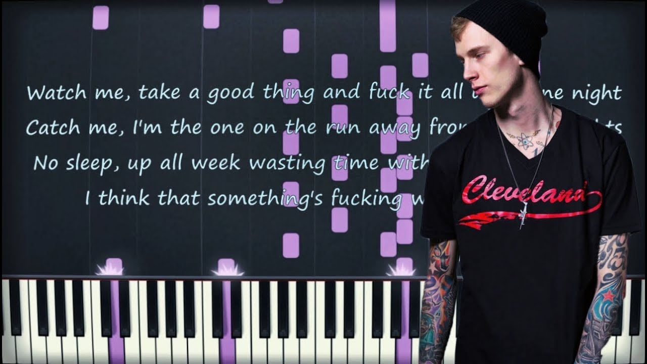 Machine Gun Kelly (MGK) - Think I'm OKAY | Piano Cover | Instrumental Karaoke