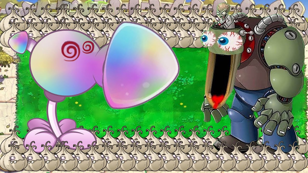Hypno Peashooter X Galic Attack Giga Zomboss vs Gargantuar - Plants vs Zombies Hack