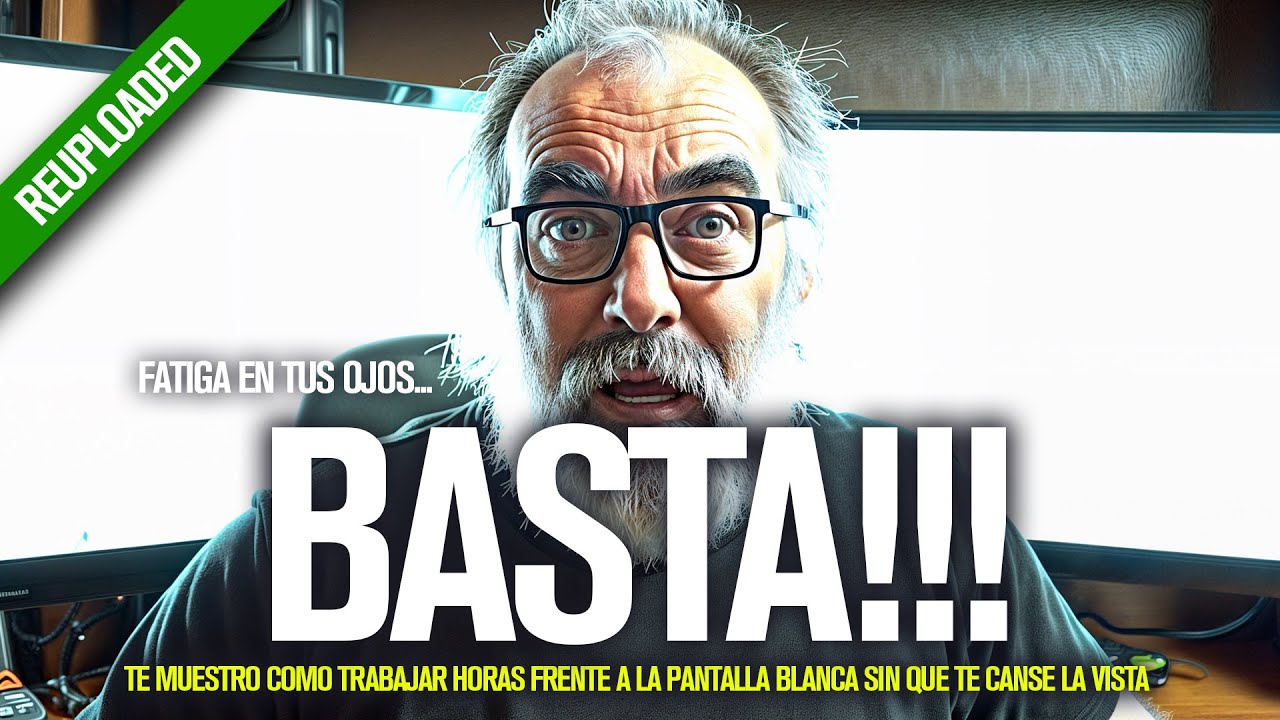 👁️👁️ Como EVITAR la FATIGA VISUAL en AUTOCAD con pantalla blanco en el fondo del monitor REUPLOAD