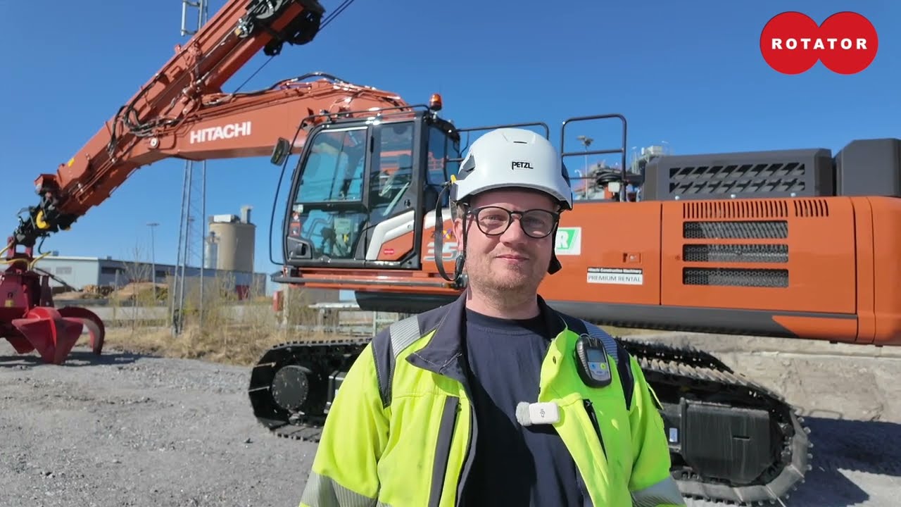 Hitachi ZX350 CTA liukupuomikaivukone - ulottuvuutta jopa 30 m