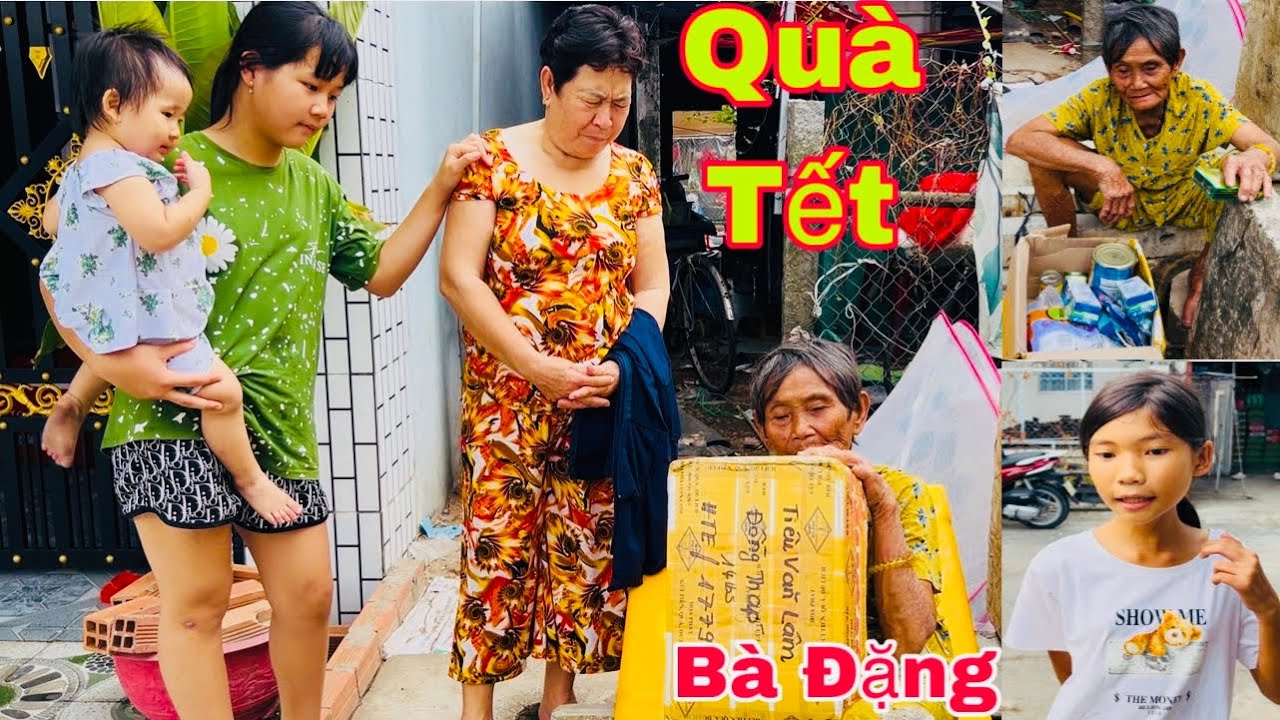 Bà Đặng Nhận Quà Tết/Cả Xóm Kéo Lại Xem/Lộc Lấy Tiền Có Thật Không-ULMT
