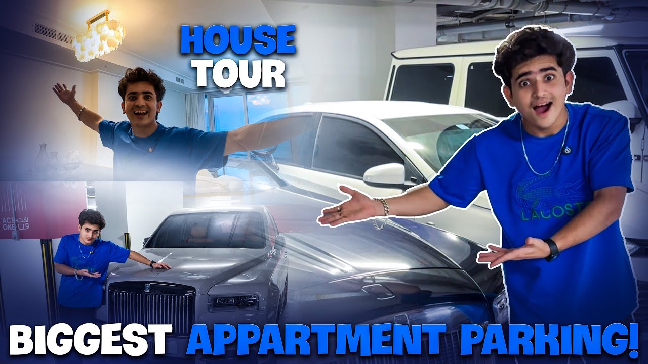 DUBAI HOUSE TOUR 🏠 || LUXURY APARTMENT || MOST EXPENSIVE PARKING 😱 || DUBAI BIGGEST SUPER MARKET ||