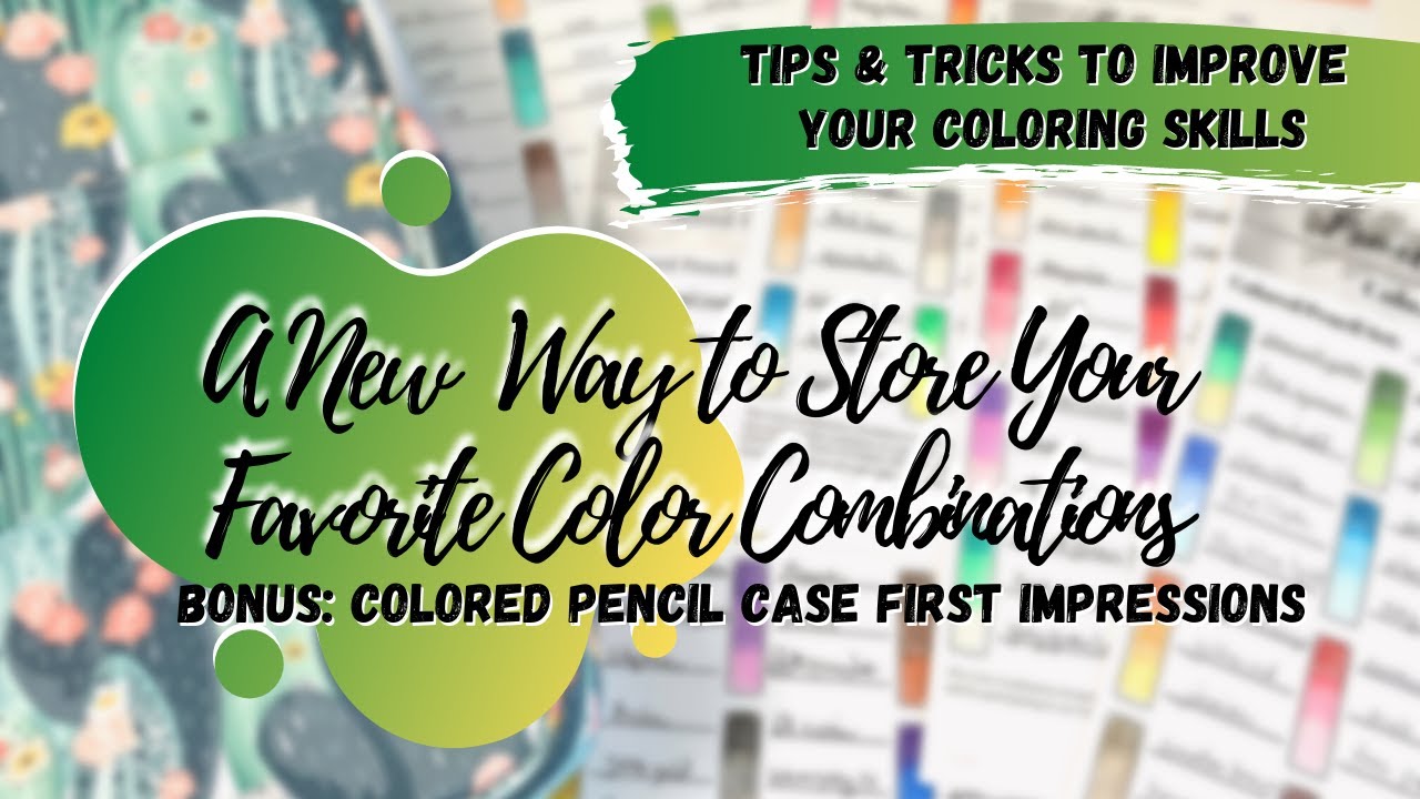 A New Way to Store Your Favorite Color Combinations | BONUS:  Pencil Case First Impressions