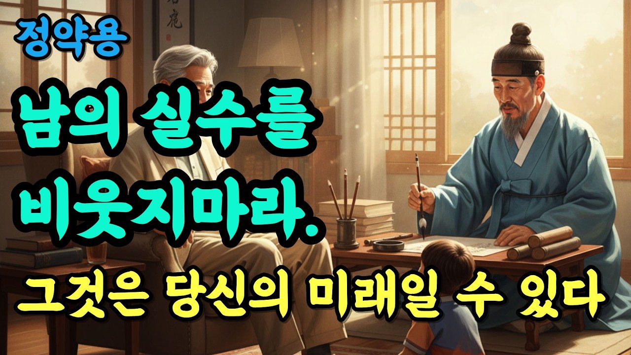 남의 실수를 비웃지 마라, 그것은 당신의 미래일 수 있다 (정약용의 가르침)