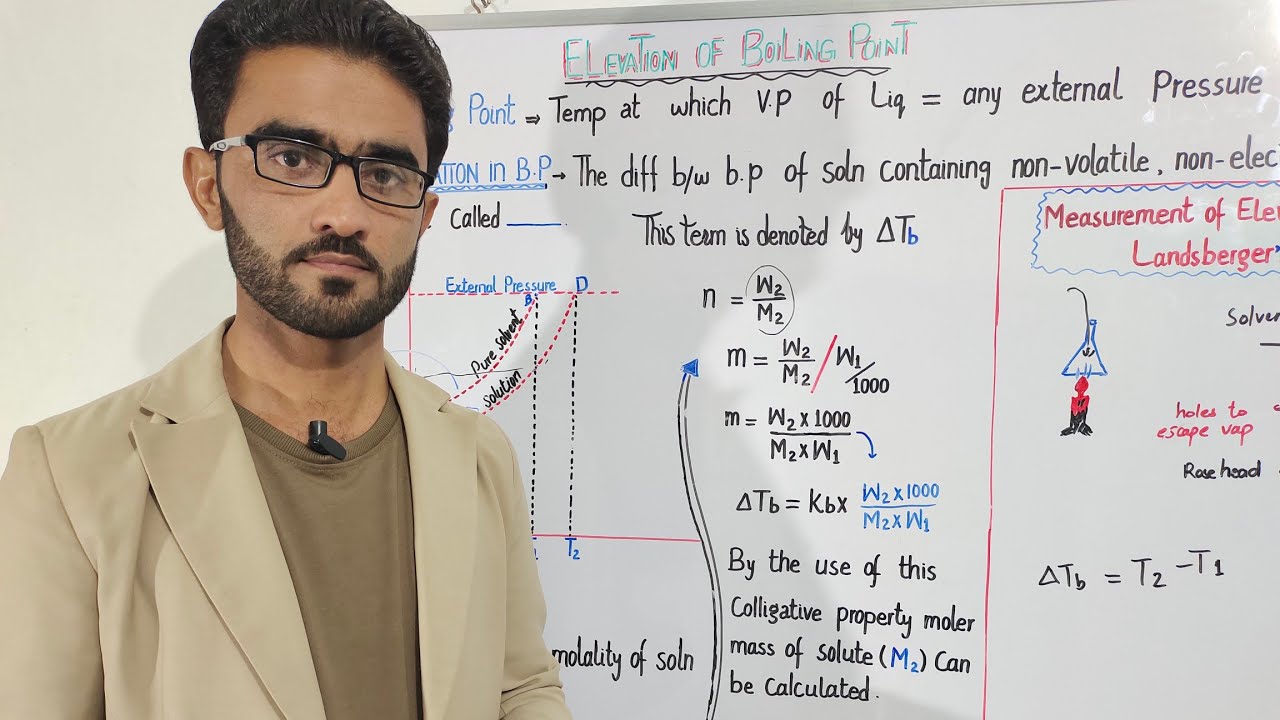elevation of boiling point class 11 chemistry complete explanation