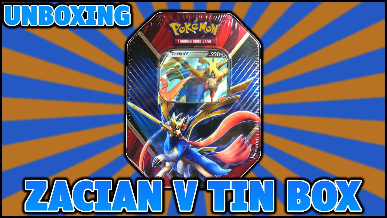 ZACIAN V Tin Box - Sommer Tin 2020 - Pokemon TCG Opening
