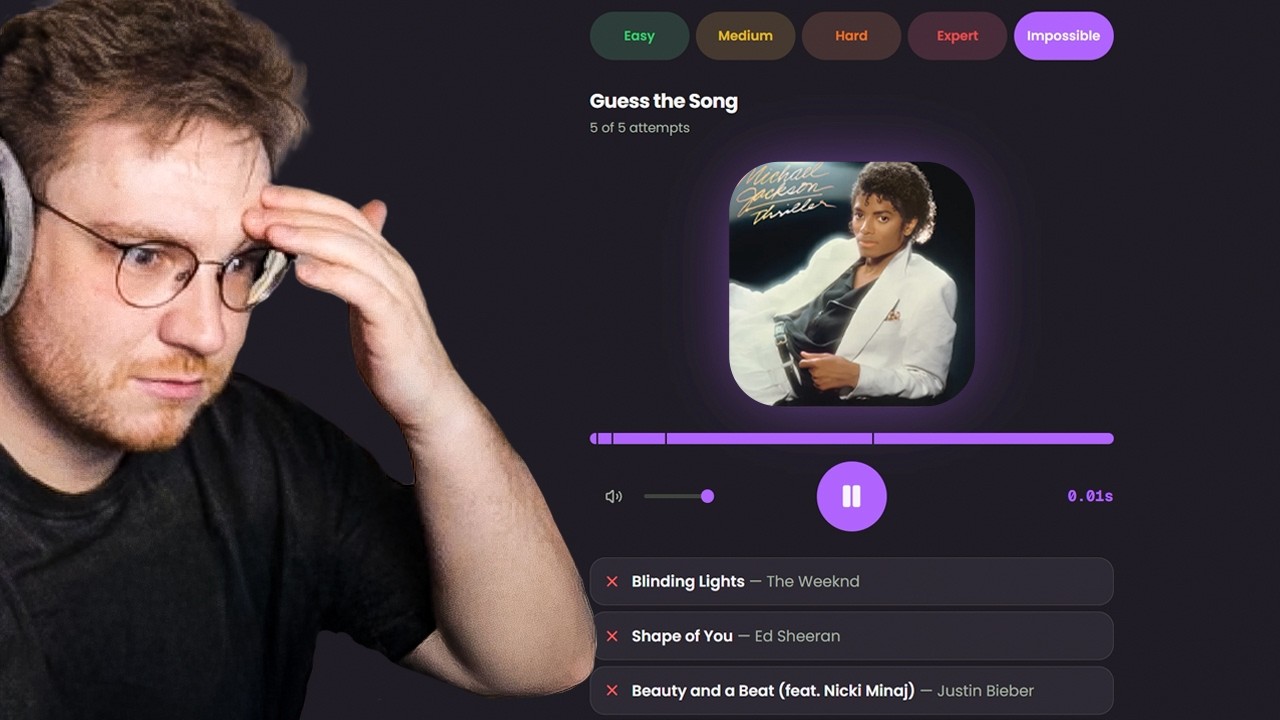 Can I Guess The Song in 0.01 Seconds