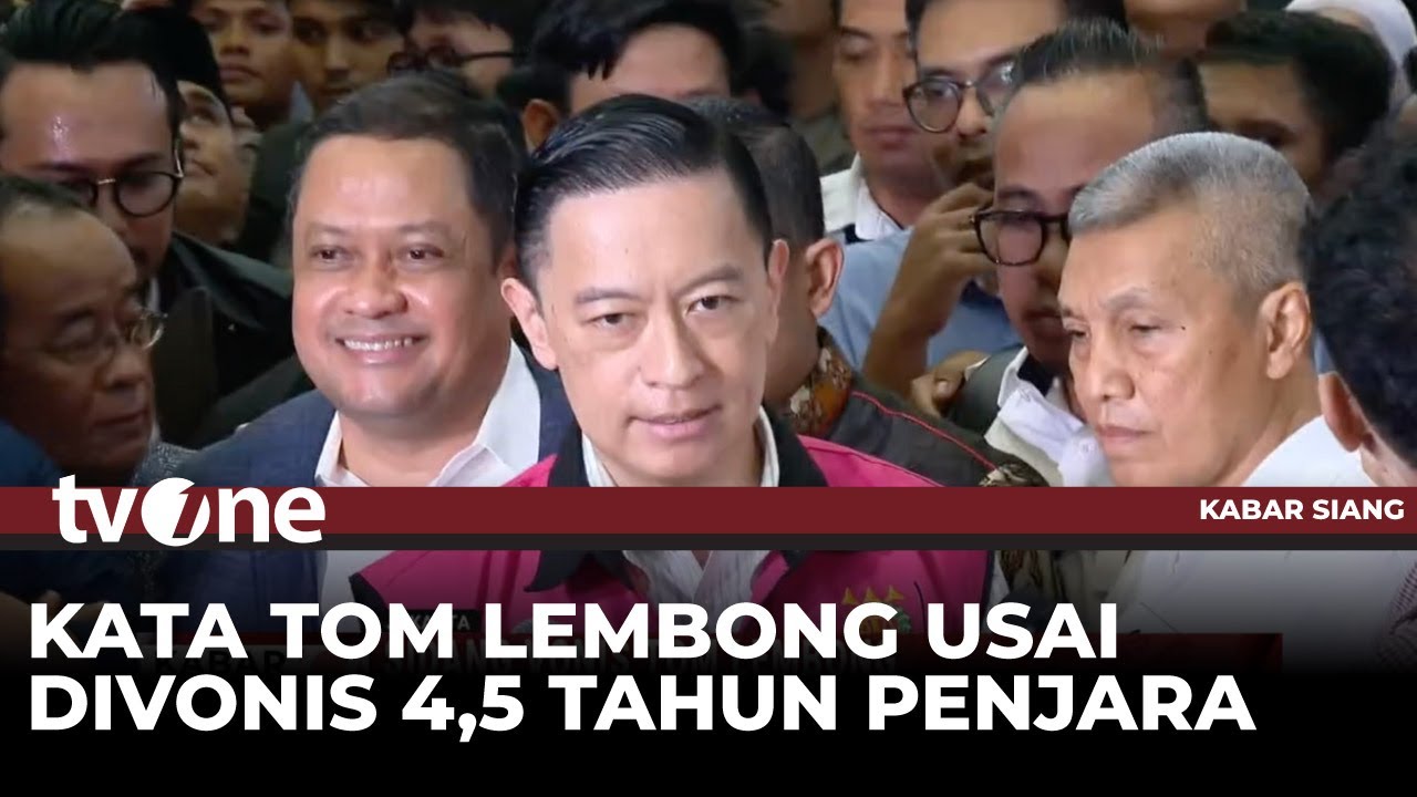 Babak Akhir Kasus Impor Gula, Tom Lembong Divonis 4,5 Tahun Bui | Kabar Siang tvOne