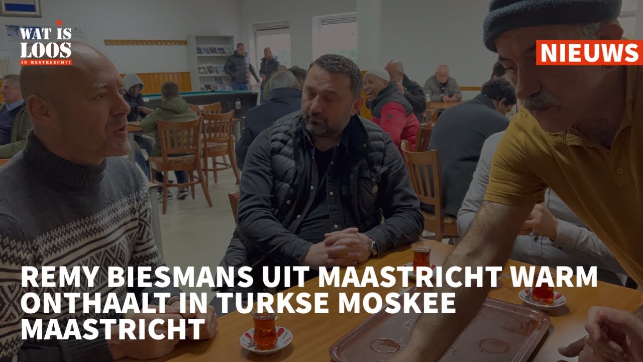 REMY BIESMANS UIT MAASTRICHT WARM ONTHAALT IN TURKSE MOSKEE MAASTRICHT