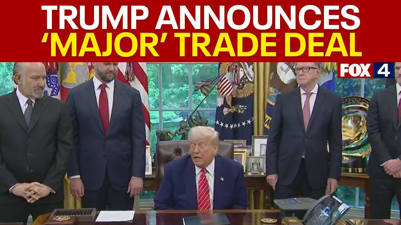 President Trump announces UK trade deal: Full