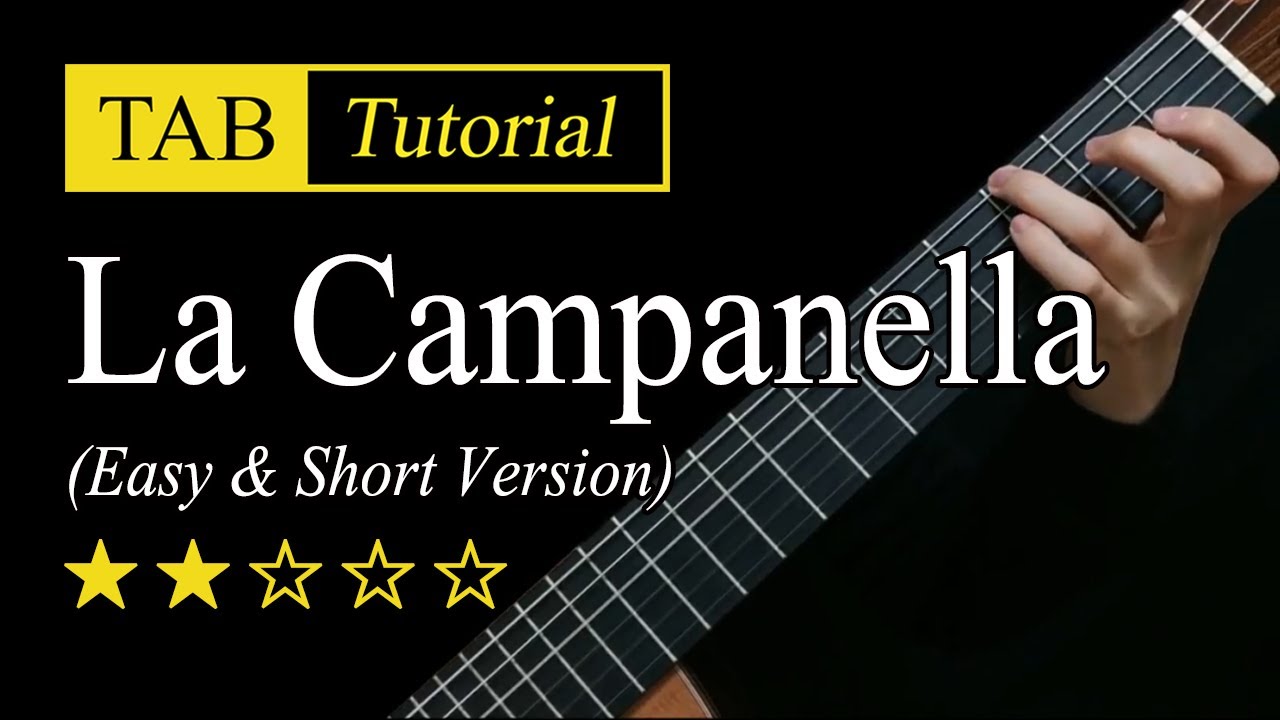 La Campanella (Easy & Short) - Guitar Lesson + TAB