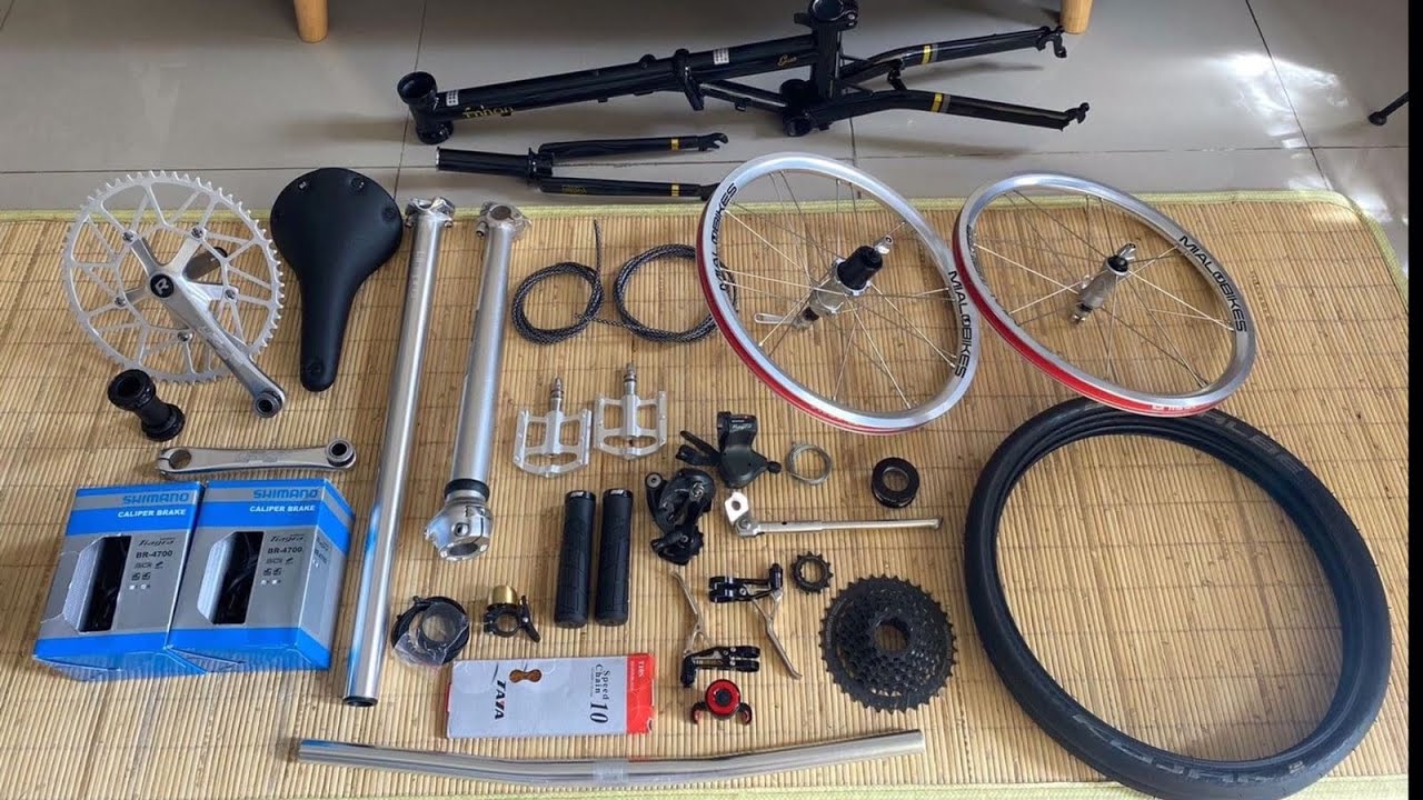 REVIEW SPARE PART LENGKAP UNTUK MERAKIT SEPEDA LIPAT (SHIMANO, MIALOBIKES, FRAME FNHON 16+, LITEPRO)