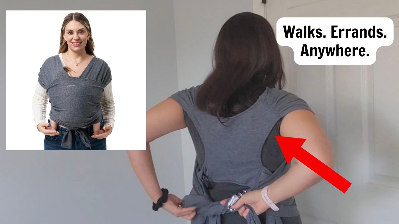 The Most Comfortable Baby Wrap Carrier | Momcozy Baby Wrap Carrier