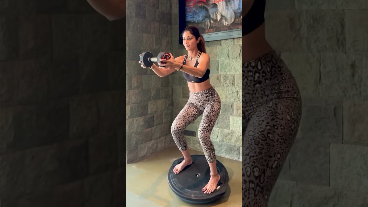 Improve Balance & Strength with BOSU Ball 🟣 | Shilpa Shetty Fitness Shorts