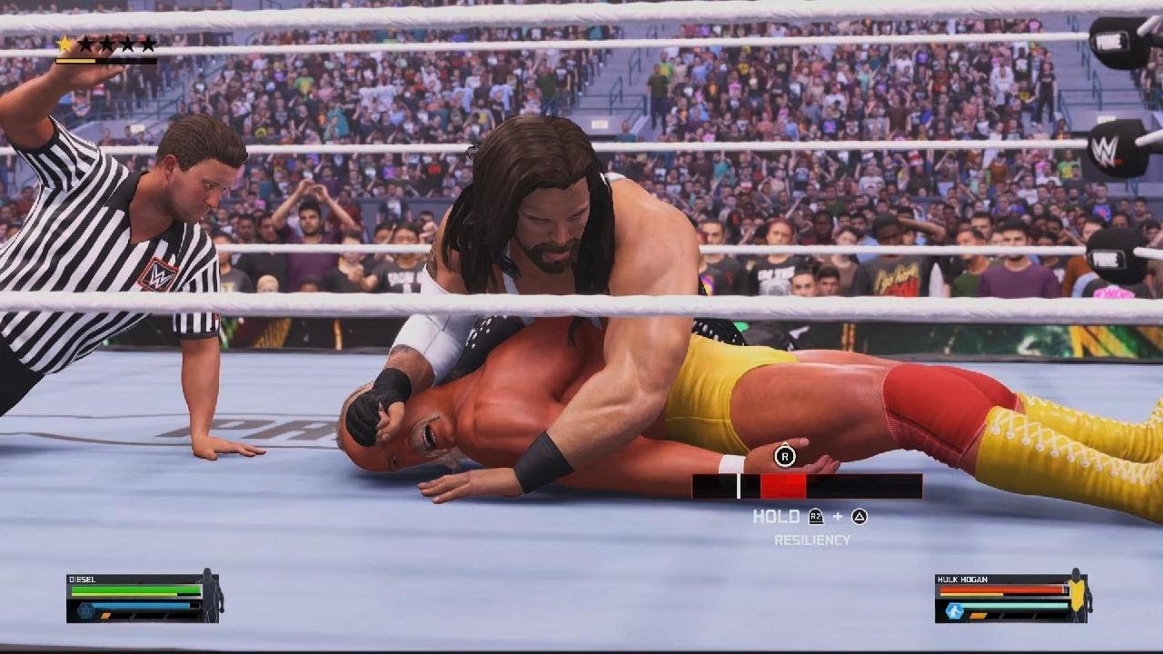 WWE 2K25 Hulk Hogan VS Diesel WWF Championship